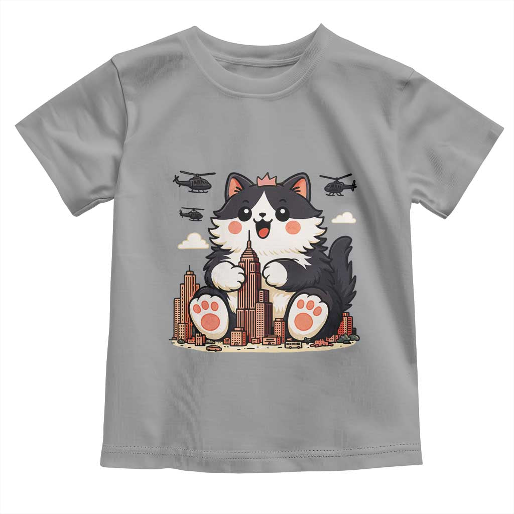 Cute Catzilla Toddler T Shirt The Ruler Of All Cute And Destructive Funny - Wonder Print Shop