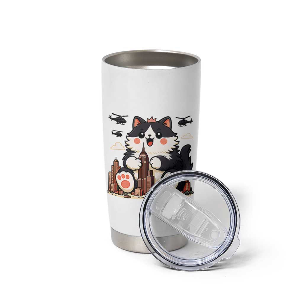 Cute Catzilla Tumbler Cup The Ruler Of All Cute And Destructive Funny