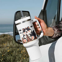 Cute Catzilla Tumbler With Handle The Ruler Of All Cute And Destructive Funny