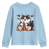 Cute Catzilla Youth Sweatshirt The Ruler Of All Cute And Destructive Funny - Wonder Print Shop