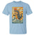 Catzilla T Shirt Kawaii Cat Monster Japanese Sun Wave Art - Wonder Print Shop