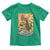 Catzilla Toddler T Shirt Kawaii Cat Monster Japanese Sun Wave Art - Wonder Print Shop
