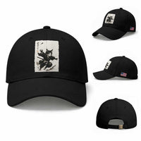 Samurai Cat Baseball Cap Japanese Sumie Cat Warrior Art