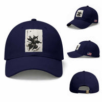 Samurai Cat Baseball Cap Japanese Sumie Cat Warrior Art