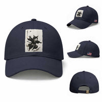 Samurai Cat Baseball Cap Japanese Sumie Cat Warrior Art