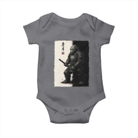 Samurai Bigfoot Baby Onesie Japanese Vintage Graphic Sumie Warrior Art - Wonder Print Shop