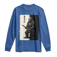 Samurai Bigfoot Long Sleeve Shirt Japanese Vintage Graphic Sumie Warrior Art - Wonder Print Shop