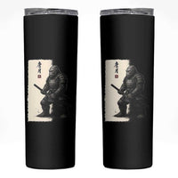 Samurai Bigfoot Skinny Tumbler Japanese Vintage Graphic Sumie Warrior Art