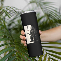 Samurai Bigfoot Skinny Tumbler Japanese Vintage Graphic Sumie Warrior Art