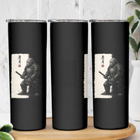 Samurai Bigfoot Skinny Tumbler Japanese Vintage Graphic Sumie Warrior Art