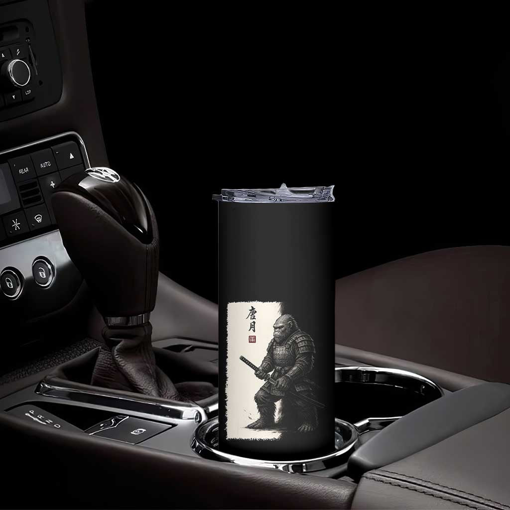 Samurai Bigfoot Skinny Tumbler Japanese Vintage Graphic Sumie Warrior Art