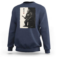 Samurai Bigfoot Sweatshirt Japanese Vintage Graphic Sumie Warrior Art - Wonder Print Shop