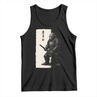 Samurai Bigfoot Tank Top Japanese Vintage Graphic Sumie Warrior Art - Wonder Print Shop