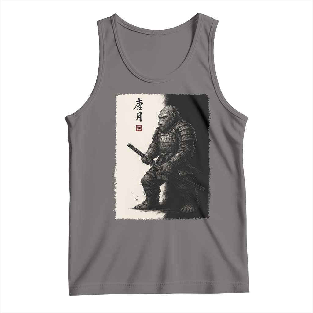 Samurai Bigfoot Tank Top Japanese Vintage Graphic Sumie Warrior Art - Wonder Print Shop