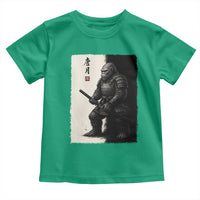 Samurai Bigfoot Toddler T Shirt Japanese Vintage Graphic Sumie Warrior Art - Wonder Print Shop