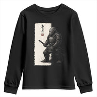 Samurai Bigfoot Youth Sweatshirt Japanese Vintage Graphic Sumie Warrior Art - Wonder Print Shop
