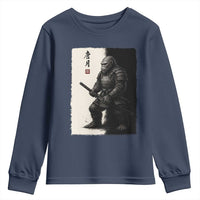 Samurai Bigfoot Youth Sweatshirt Japanese Vintage Graphic Sumie Warrior Art - Wonder Print Shop