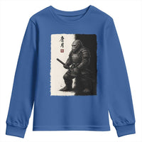 Samurai Bigfoot Youth Sweatshirt Japanese Vintage Graphic Sumie Warrior Art - Wonder Print Shop
