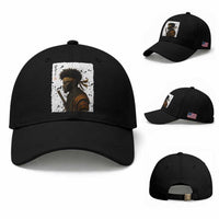 Afro American Samurai Baseball Cap Japanese Vintage Graphic Sumie Katana