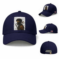 Afro American Samurai Baseball Cap Japanese Vintage Graphic Sumie Katana