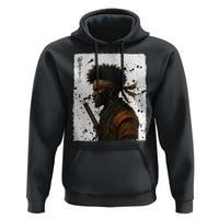 Afro American Samurai Hoodie Japanese Vintage Graphic Sumie Katana - Wonder Print Shop