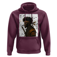 Afro American Samurai Hoodie Japanese Vintage Graphic Sumie Katana - Wonder Print Shop