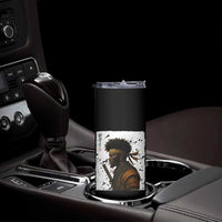 Afro American Samurai Skinny Tumbler Japanese Vintage Graphic Sumie Katana