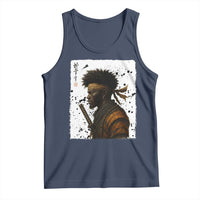 Afro American Samurai Tank Top Japanese Vintage Graphic Sumie Katana - Wonder Print Shop