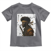 Afro American Samurai Toddler T Shirt Japanese Vintage Graphic Sumie Katana - Wonder Print Shop