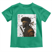 Afro American Samurai Toddler T Shirt Japanese Vintage Graphic Sumie Katana - Wonder Print Shop