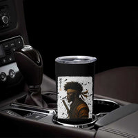 Afro American Samurai Tumbler Cup Japanese Vintage Graphic Sumie Katana
