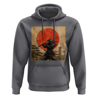 Japanese Samurai Hoodie Warrior With Katana Vintage Ukiyoe Style - Wonder Print Shop