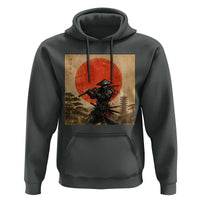 Japanese Samurai Hoodie Warrior With Katana Vintage Ukiyoe Style - Wonder Print Shop