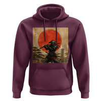 Japanese Samurai Hoodie Warrior With Katana Vintage Ukiyoe Style - Wonder Print Shop
