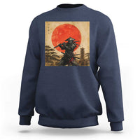 Japanese Samurai Sweatshirt Warrior With Katana Vintage Ukiyoe Style - Wonder Print Shop