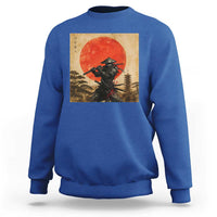 Japanese Samurai Sweatshirt Warrior With Katana Vintage Ukiyoe Style - Wonder Print Shop