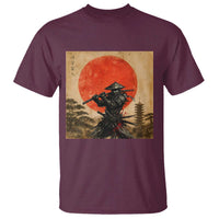 Japanese Samurai T Shirt Warrior With Katana Vintage Ukiyoe Style - Wonder Print Shop