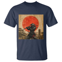 Japanese Samurai T Shirt Warrior With Katana Vintage Ukiyoe Style - Wonder Print Shop