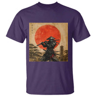 Japanese Samurai T Shirt Warrior With Katana Vintage Ukiyoe Style - Wonder Print Shop