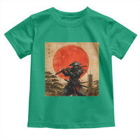 Japanese Samurai Toddler T Shirt Warrior With Katana Vintage Ukiyoe Style - Wonder Print Shop
