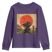 Japanese Samurai Youth Sweatshirt Warrior With Katana Vintage Ukiyoe Style - Wonder Print Shop