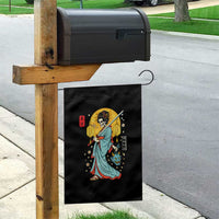 Horror Samurai Geisha Skull Garden Flag Japanese Kimono And Katana - Wonder Print Shop