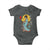 Horror Samurai Geisha Skull Baby Onesie Japanese Kimono And Katana - Wonder Print Shop