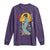 Horror Samurai Geisha Skull Long Sleeve Shirt Japanese Kimono And Katana - Wonder Print Shop