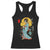Horror Samurai Geisha Skull Racerback Tank Top Japanese Kimono And Katana - Wonder Print Shop