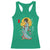 Horror Samurai Geisha Skull Racerback Tank Top Japanese Kimono And Katana - Wonder Print Shop