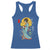 Horror Samurai Geisha Skull Racerback Tank Top Japanese Kimono And Katana - Wonder Print Shop