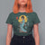 Horror Samurai Geisha Skull T Shirt For Women Japanese Kimono And Katana - Wonder Print Shop
