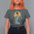 Horror Samurai Geisha Skull T Shirt For Women Japanese Kimono And Katana - Wonder Print Shop