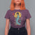 Horror Samurai Geisha Skull T Shirt For Women Japanese Kimono And Katana - Wonder Print Shop